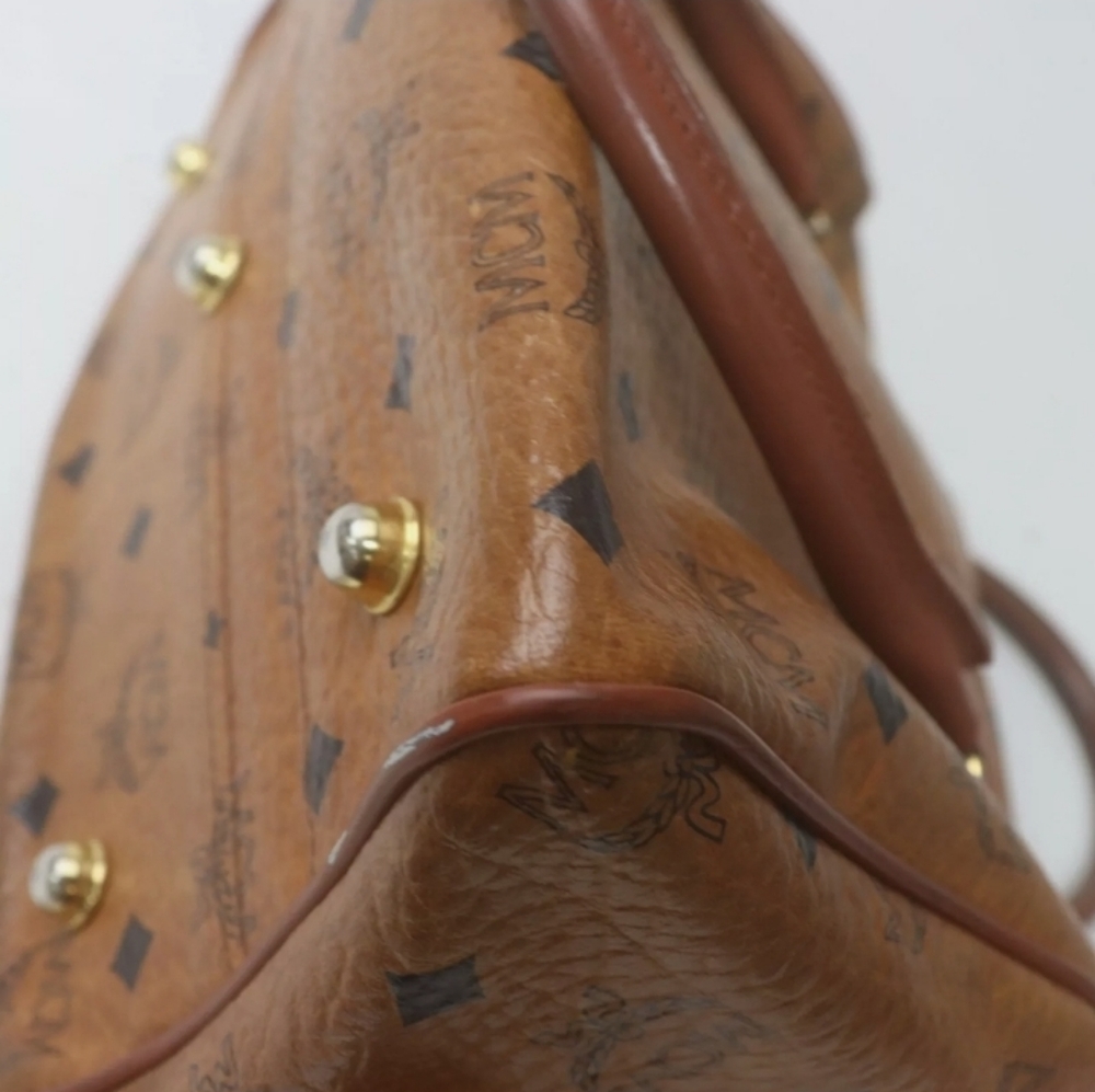 MCM Hand Bag  Light Brown PVC - Picture 8 of 9